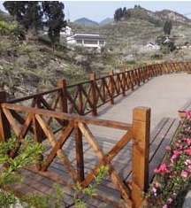 廣安水上棧道及欄桿、水車(chē)木結(jié)構(gòu)工程